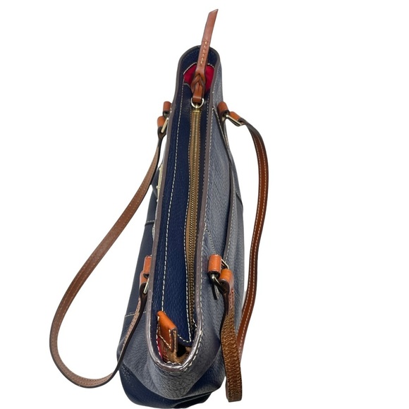 Dooney & Bourke Pebble Grain Leather Midnight Blue Lexington Purse - Picture 6 of 14